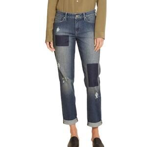 New ~ NYDJ ~ Sz 25 Boyfriend jeans Boho-  Patchwork